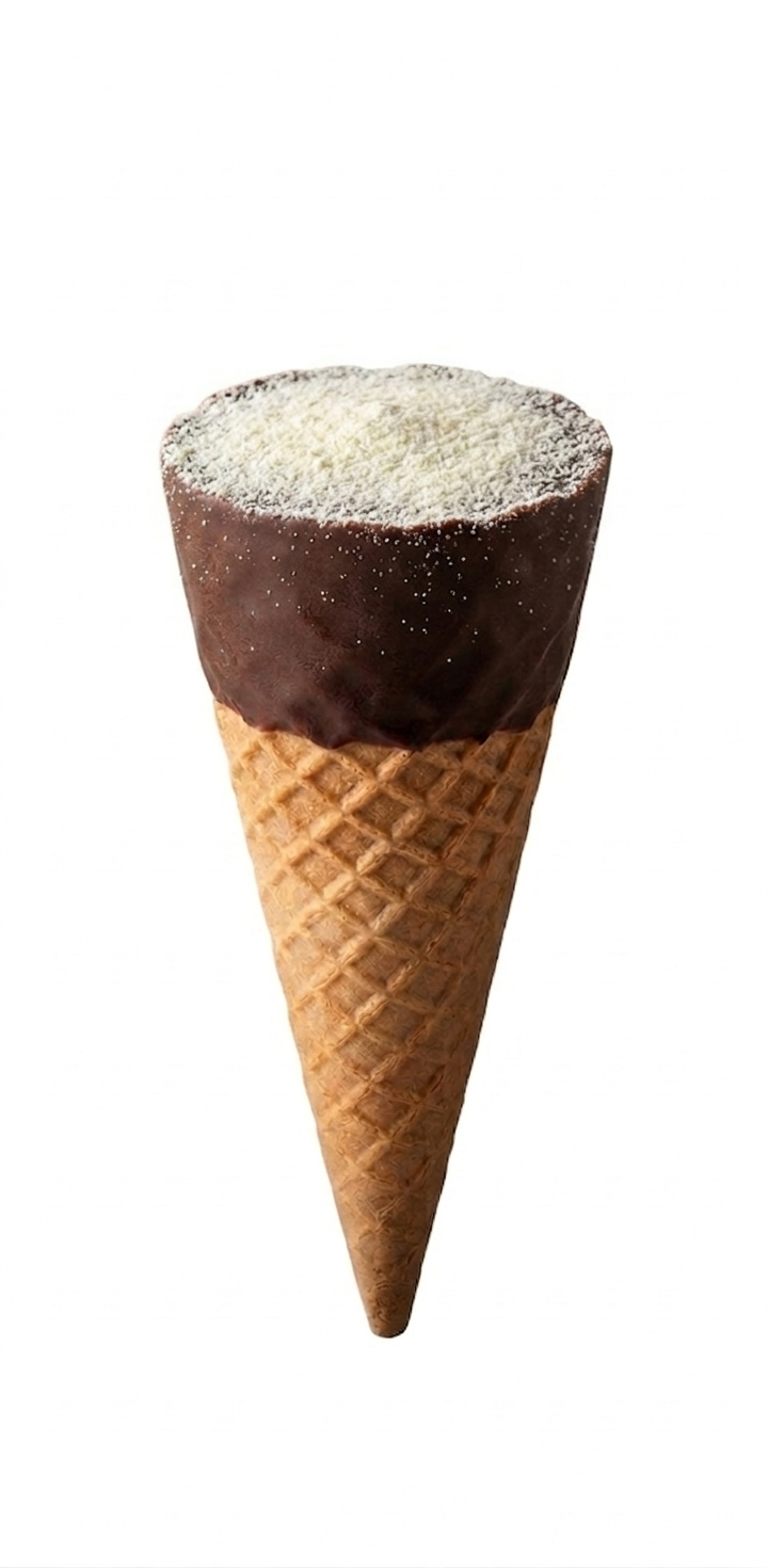 CONE RECHEADO DE LEITE NINHO